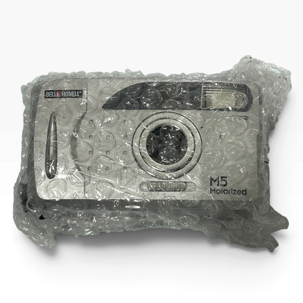 Bell and Howell M5 Motorized 35mm Film Compact Camera Silver with Manual Vintage